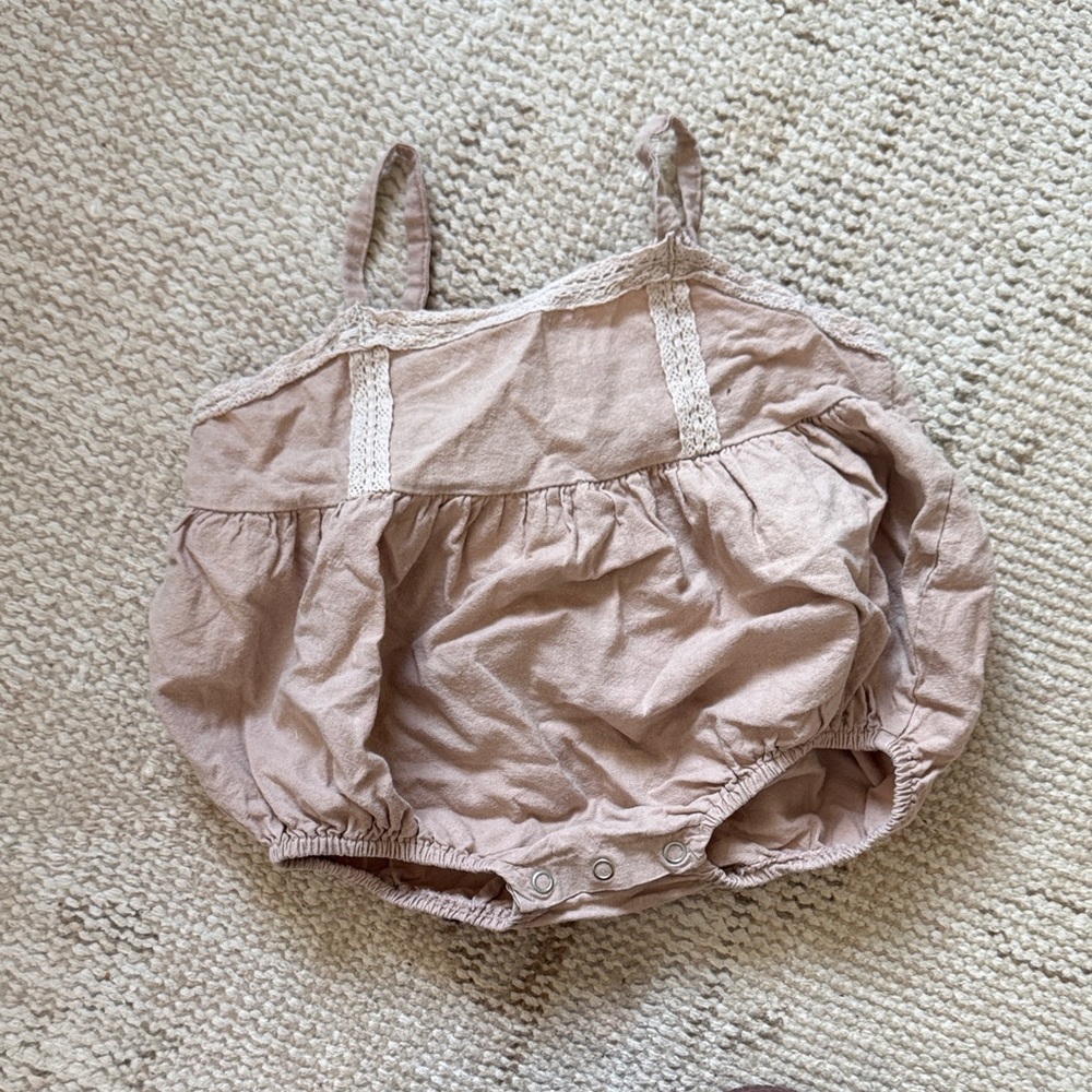 Brown Bubble Romper